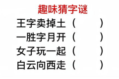 最难的猜字谜,挑战最难的猜字谜之旅